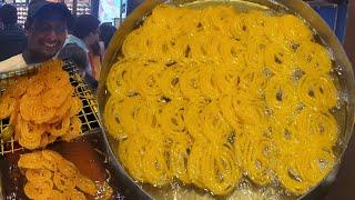 INDIA'S BIGGEST JALEBI | Crispy and Juicy Jalebi Kakada Ramprasad | Indian Street Food