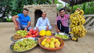 Fruit Salad | Colourful Healthy Fruit Mixed Salad | Fruits Cutting In Village | Mubashir Saddique