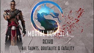 Mortal Kombat 1 - All Reiko Taunts, Brutality & Fatality