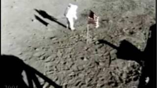 Man on the Moon - EVA 16mm color footage from LM 1 frame/sec 4x