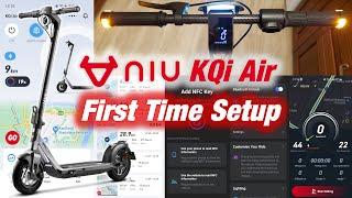 NIU KQi Air - First Time Setup and NIU mobile app overview