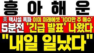 [흥아해운 주가전망] 미노출 - *5분전 속보* 3거래일 음봉에도 미래에셋 증권 100만 주 풀매수! 美 이란 핵시설 타격에 해운주 급등한다! !완벽분석 !대응필수