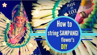 How to string a Sampangi flowers?!..Tutorial