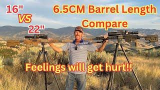 6.5 Creedmoor barrel length comparison- long range testing