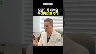 모발이식 재수술 꼭 지켜야할 주기 | 모내기클럽