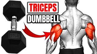 6 Bigger Triceps Dumbbell Exercises| Build 3D Triceps [Dumbbells Only]