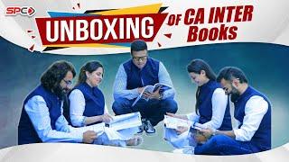 UNBOXING OF CA INTER BOOKS OF SPC #cainter #cabooks