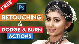 1-Click Quick DODGE & BURN and Skin Retouching Free Photoshop Actions