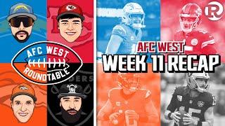 AFC West Roundtable | NFL Week 11 Recap