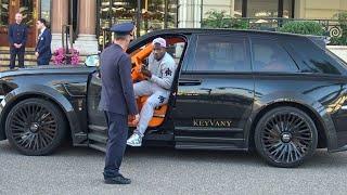 Famous Millionaire BREEL EMBOLO Football Player arriving at Casino Monaco in his Rolls Royce Keyvany