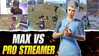 W Max vs pro Streamer  | fastest 3 finger player | bgmi