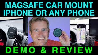 MagSafe Magnetic Car Mount for iPhone or ANY Phone by Victdom Demo and Review
