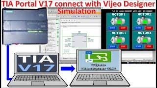 PLC S7-1200 connect with Schneider HMI Vijeo Designer software runtime