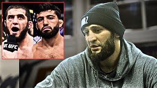 "I TRAINED ARMAN" Khamzat Chimaev PREDICTS Islam Makhachev Vs Arman Tsarukyan Fight