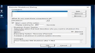 How To Remote Shutdown Computer And Send Message Using Domain Controller Windows Server 2019