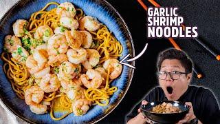 The Ultimate Garlic Shrimp Noodles