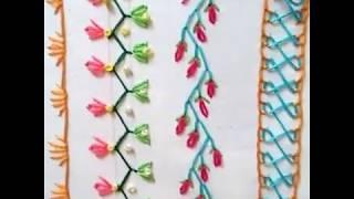 HAND EMBROIDERY BORDER STITCH PATTERN BY EASY LEARNING ATIB