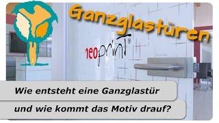 Wie kommt das Motiv auf eine Ganzglastür? Erkelenz Glas erklärt es!