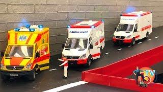 RC AMBULANCE RESCUE MISSION! Rc MODEL Truck Mercedes BRUDER Toys