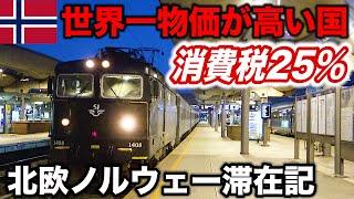 25【破産待ったなし】世界一物価が凶悪な国 北欧ノルウェー1泊2日滞在記【ヨーロッパ鉄道の旅】(ストックホルム中央駅→オスロ中央駅) Staying at Oslo, Norway