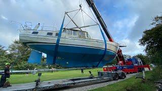 Moving our steel hull sailboat - The restoration of SY Carla part 1