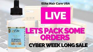 Pack Orders with Me LIVE | Cyber Week & Elite Exclusive Sales – Up to 75% Off!