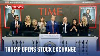 Donald Trump named Time 'Person Of The Year' and opens New York Stock Exchange