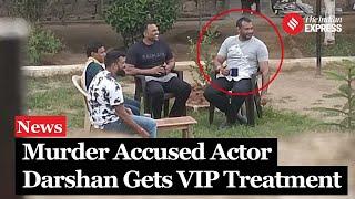 Kannada Actor Darshan Thoogudeepa's Viral Jail Photo Sparks Controversy Over Alleged VIP Treatment