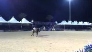 Pablo Barrios clears 7'3" to win the $35,000 Hermes Puissance