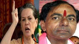 Sonia Gandhi hits out at the TRS chief K.Chandrashekar Rao