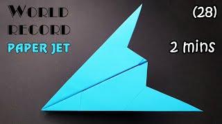 How to make a world record paper jet - Paper plane 286