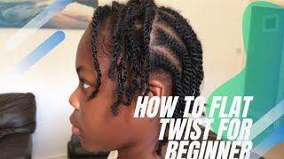 I tried flat twisting my niece hair for the first time as an amateur