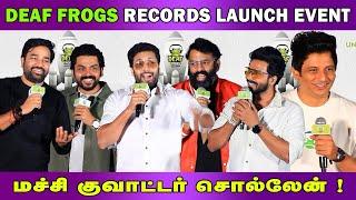 Deaf Frogs Launch Event | Jiiva, Karthi, Jayam Ravi, Vijay Antony, Mirchi Shiva, Kalaiyarasan