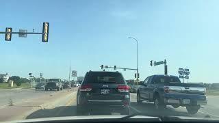 Driving Sioux Falls South Dakota 4k│USA: 26th Street and Louise Avenue