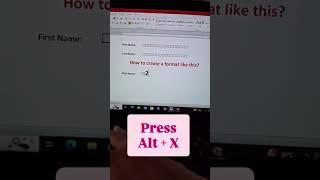  Create Form Format Using this Trick.