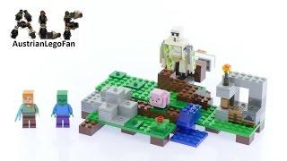 Lego Minecraft 21123 The Iron Golem - Lego Speed Build Review