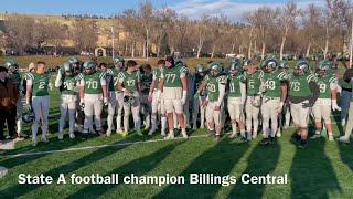 2024 State A football champion Billings Central Rams