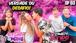 ROLOU BEIJO NO VERDADE OU DESAFIO !! ( KYSHA E MINE VS IRMÃOS SCRIBEL) •Irmãos Scribel•