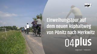 Einweihung des neu asphaltierten Radwegs zwischen Pönitz und Merkwitz