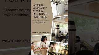 Modern Minimalist Kitchen Essentials for RVers!