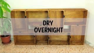 DIY Wooden Crates Bookcase