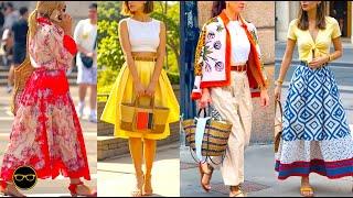 Italian Summer Dress Most Gorgeous Street Style: Effortlessly Chic and Elegance in Summer July 2024