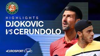 Novak Djokovic vs Francisco Cerundolo | Round 4 | French Open 2024 Extended Highlights 