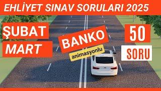 Ehliyet Sınav Soruları 2025 | Şubat, Mart Çıkmış Ehliyet Sorularını Çöz