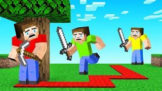 HUNTERS vs SPEEDRUNNER With TRACKING TRAILS! (Minecraft)