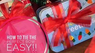 How to Tie the Perfect Bow EASY!!
