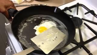 Eggs in Newly Seasoned Cast Iron