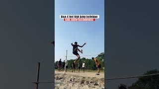 CPO-SI BOYS 4 FEET HIGH JUMP TECHNIQUE || #highjump #highjumptechnique #cpophysical #viralshorts