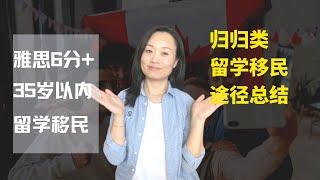 加拿大移民 | 留学移民加拿大条件和途径总结 | 雅思四个以上6的看过来