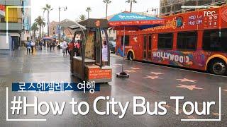 [미국여행] LA헐리우드 거리 시티버스 투어하는법 How to LA Hollywood Street City Bus Tour